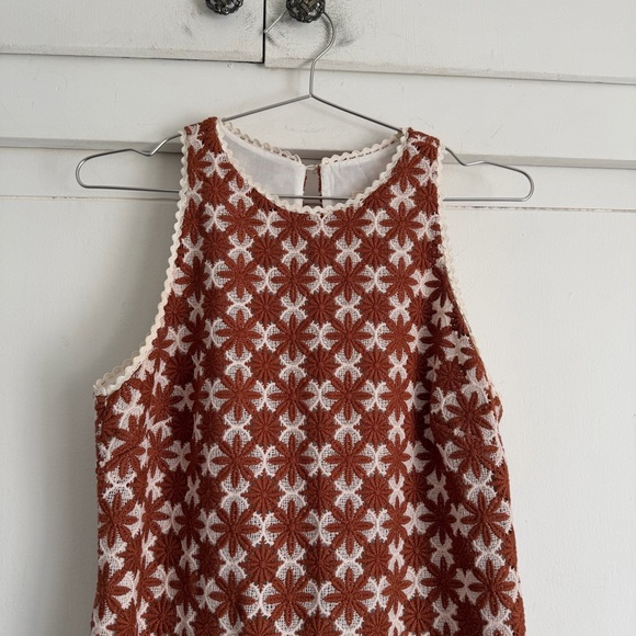 Sezane Reneka Dress Caramel Ecru - Picture 2 of 10